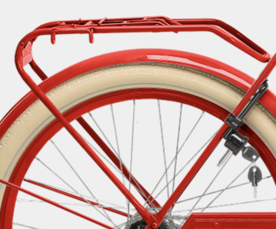 Cargo carriers for adult bicycles - Red color