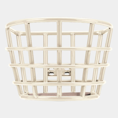 Bicycle basket D-shaped small, Cream