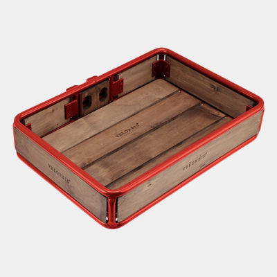Front carrier crate, low, Red